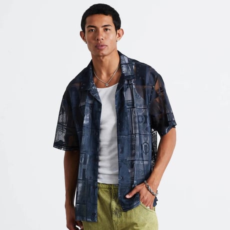 HUF WORLDWIDE "GLOBAL CURRENCY LACE SHIRT"