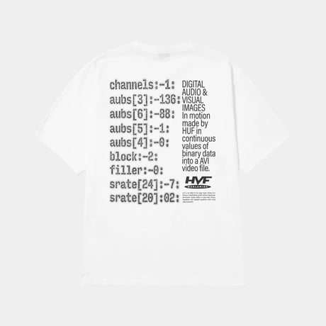 HUF WORLDWIDE "H CAM TEE" 2COLORS