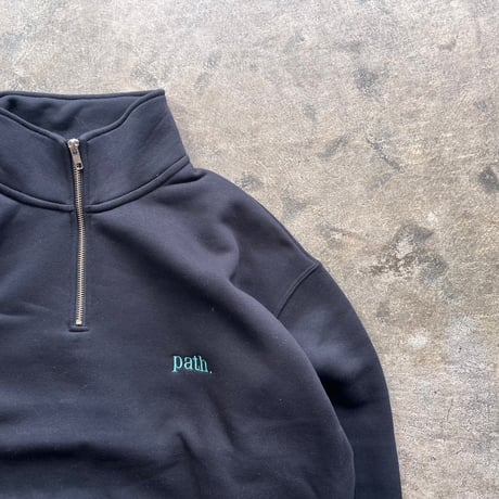 path. "path. HALF ZIP SWEAT" 2COLORS