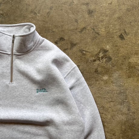 path. "path. HALF ZIP SWEAT" 2COLORS