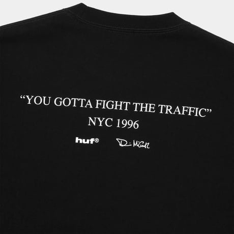 HUF WORLDWIDE "FIGHT THE TRAFFIC TEE" 2COLORS
