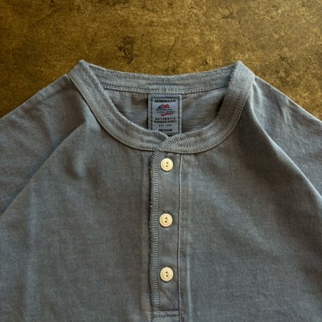 JEMORGAN "PIGMENT HENLEY NECK TEE" 5COLORS