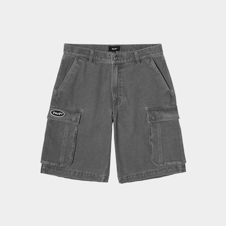 HUF WORLDWIDE "OVAL DENIM CARGO SHORT" 2COLORS