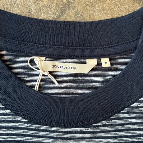 FARAH "MULTI STRIPED CREWNECK S/S TEE" 2COLORS