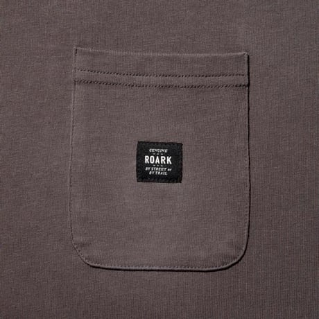 ROARK REVIVAL "LABEL" 9.3oz H/W MOCK NECK L/S POCKET TEE 2COLORS