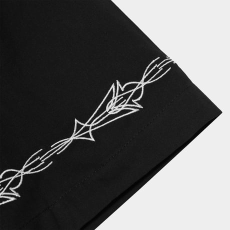 HUF WORLDWIDE "PINSTRIPE EMBROIDERED RESORT SHIRT"