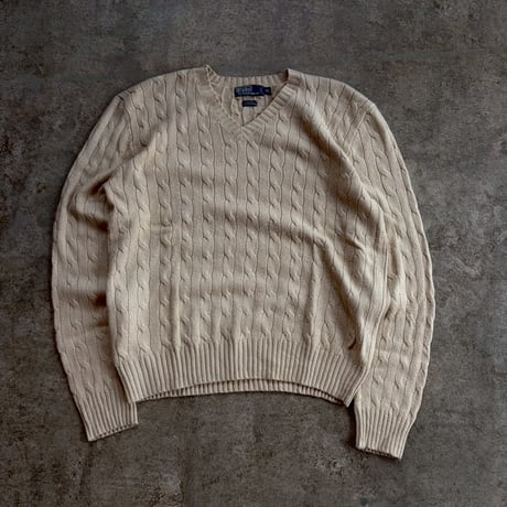 POLO RALPH LAUREN  "VNECK KNIT"