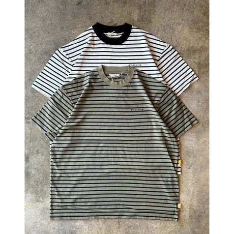 FARAH "MEDIUM STRIPED CREWNECK S/S TEE" 2COLORS