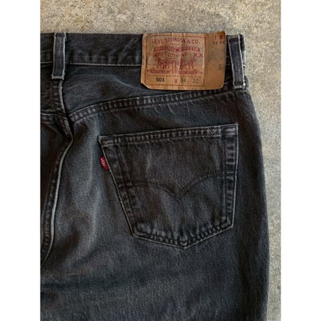 90's LEVI'S  "501 BLACK DENIM PANTS"
