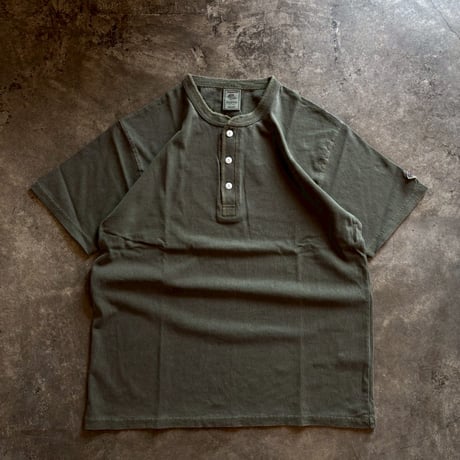 JEMORGAN "PIGMENT HENLEY NECK TEE" 5COLORS
