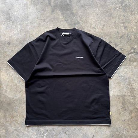 FARAH "LAYERED S/S T-SHIRT" 3COLORS