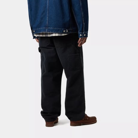 CARHARTT WIP "DOUBLE KNEE PANT" [BLACK STONE CANVAS]