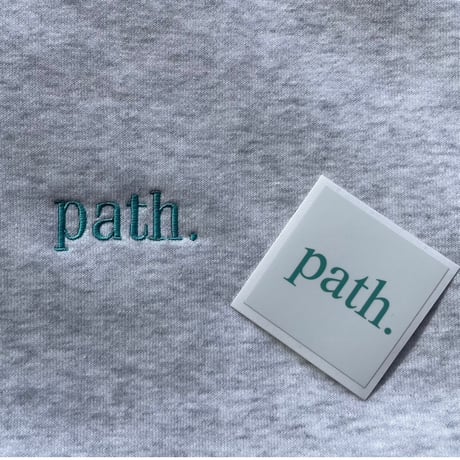 path. "path. HALF ZIP SWEAT" 2COLORS