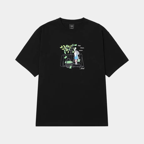 HUF WORLDWIDE "TAKE YOURS TEE" 2COLORS