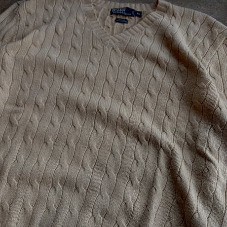 POLO RALPH LAUREN  "VNECK KNIT"