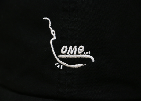 ラウンドバイザーキャップ-OMG