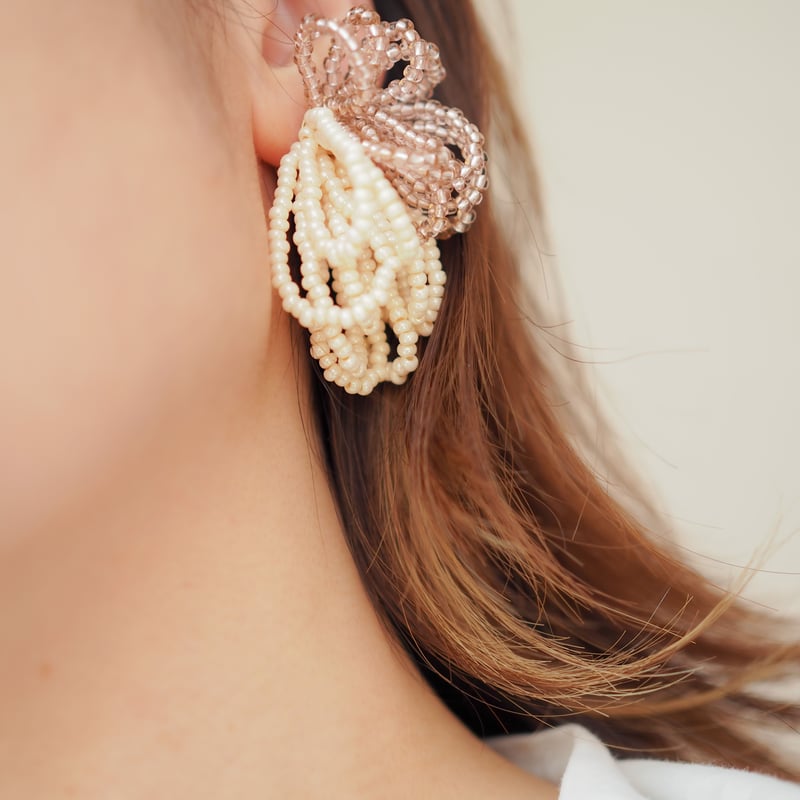 14kgfラブラドライトバタフライピアス/イヤリング バタフライビーズピアス/イヤリング | Funif