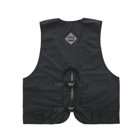 "utility vest"onibegie(black)/ML-JKT24101