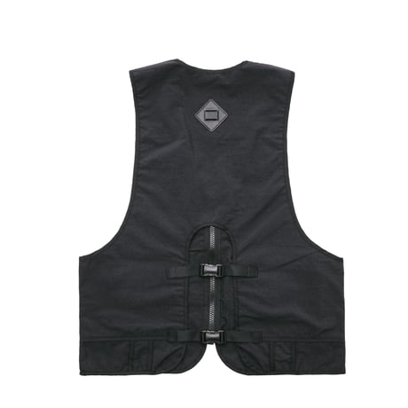 "utility vest"onibegie(black)/ML-JKT24101