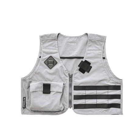 "utility short vest"onibegie(gray)/ML-JKT24102