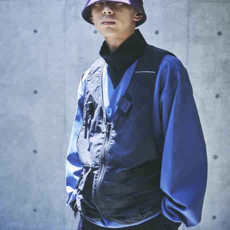 "utility vest"onibegie(gray)/ML-JKT24101