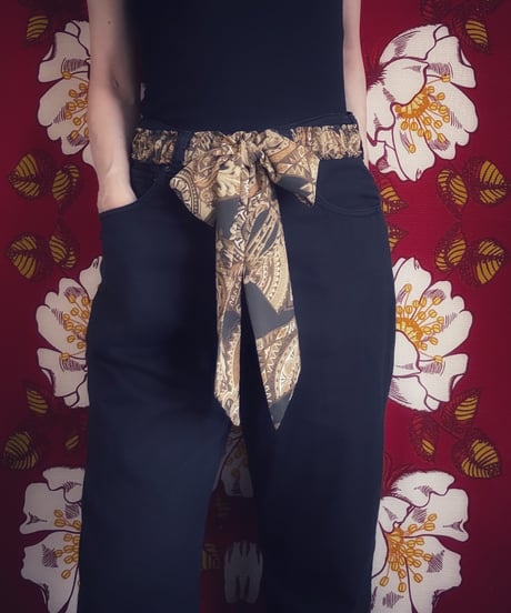 【Sway】<Baroque pattern> Freely style Ribbon belt
