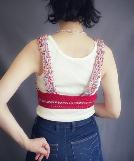【Sway】<Crochet Bustier> Jelly beans Pink