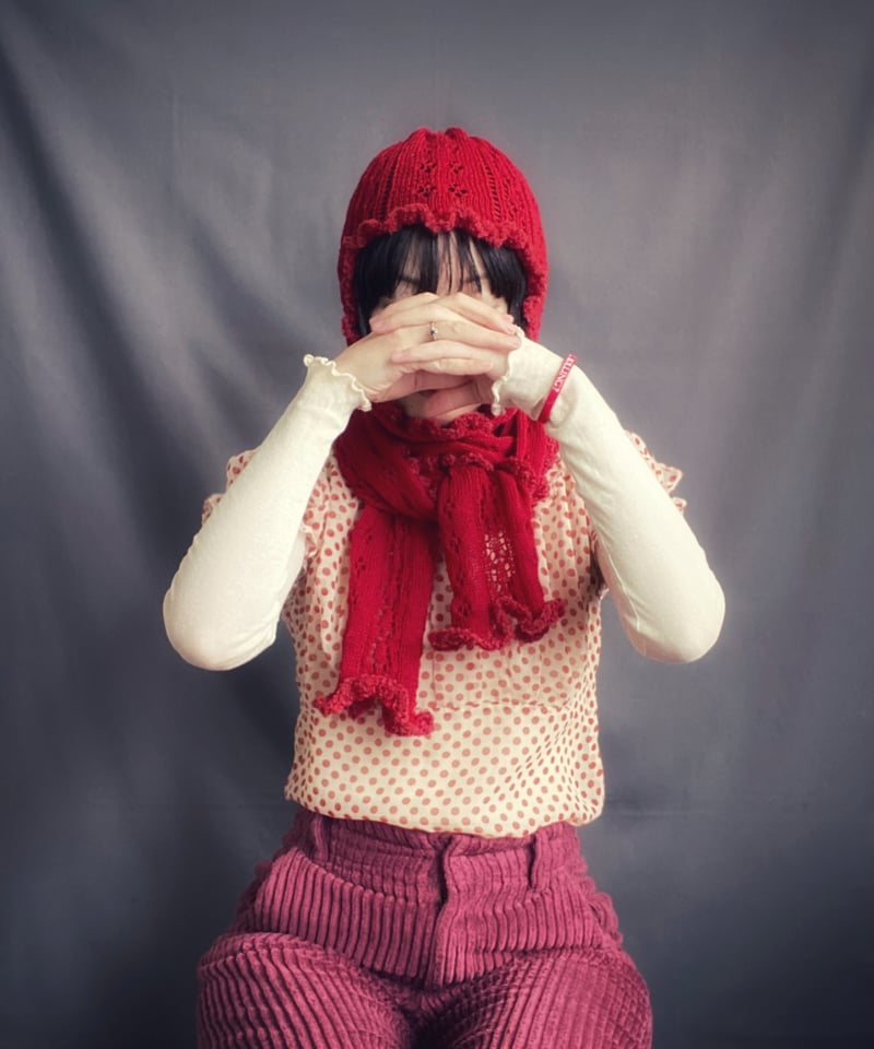 Flower languageさま専用 帽子 赤青 ジャンプ M・Lサイズ 赤白帽子 紅白帽子 【101225】