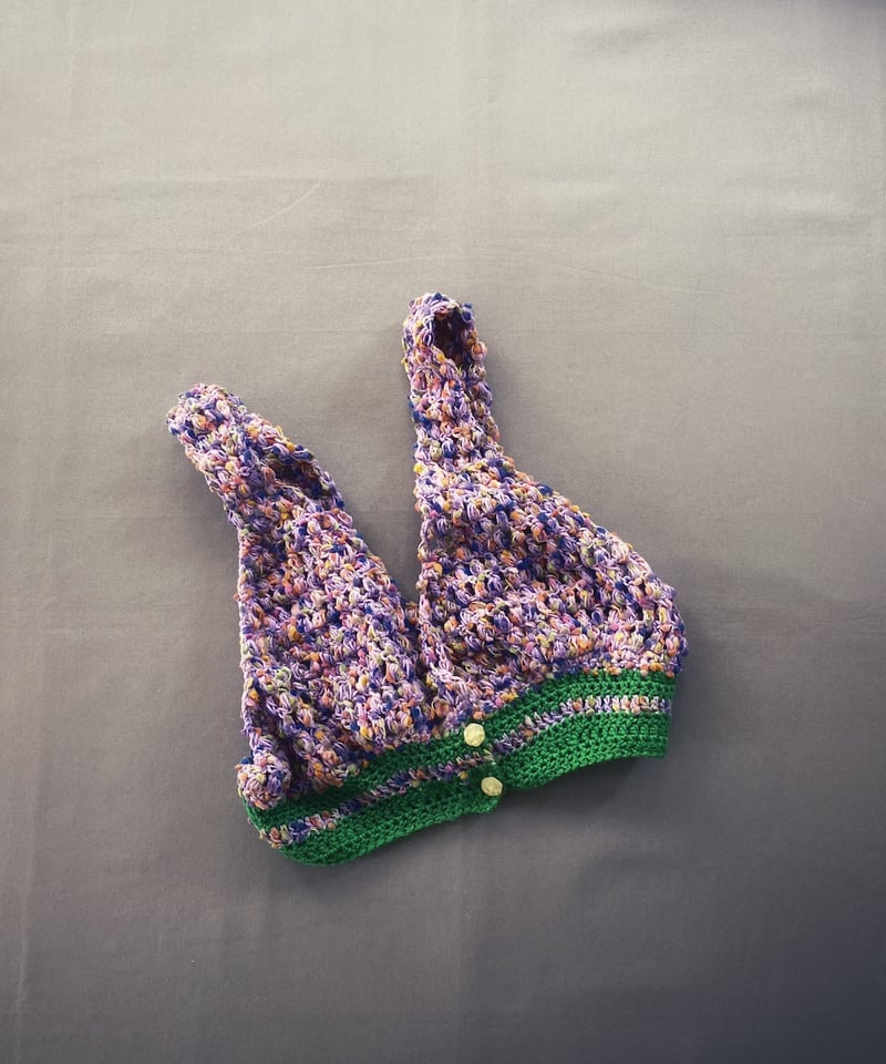 Crochet Knit Bustier ネイビー　新品未使用 TODAYFUL - Crochet Knit Bustier ネイビー 未使用の通販 by