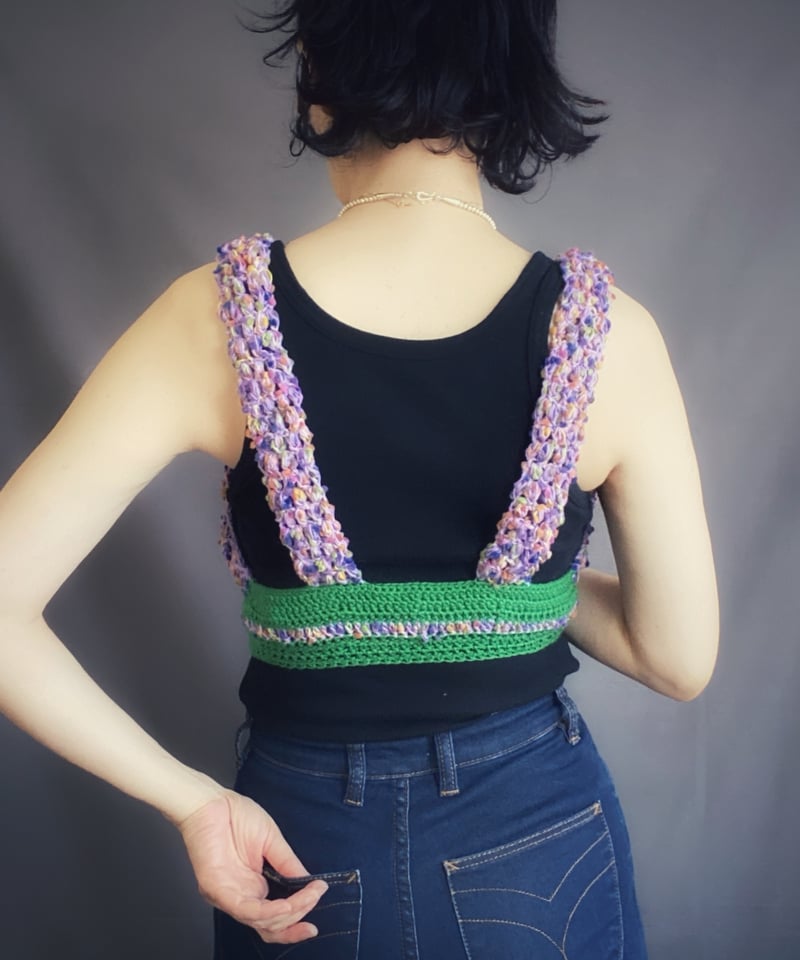 Sway】<Crochet Bustier> Cotton candy Purple | S