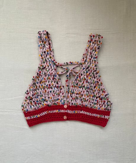 【Sway】<Crochet Bustier> Jelly beans Pink