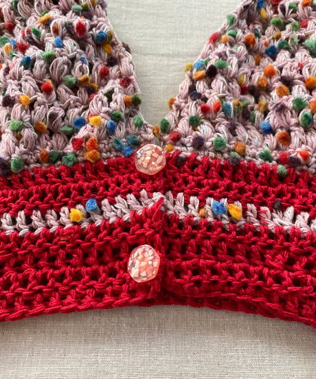 【Sway】<Crochet Bustier> Jelly beans Pink