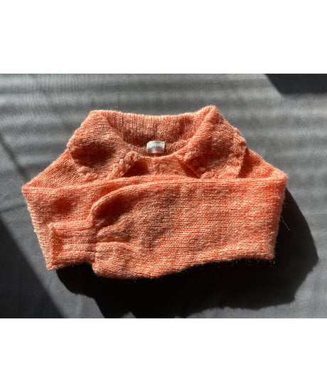 【Sway】<Mohair and Silk mix yarn/Orange> Cropped sleeve