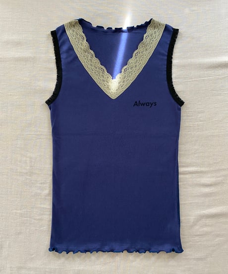 【Sway】<Extra Fabrics Sleeveless/Always> Underwear/Navy