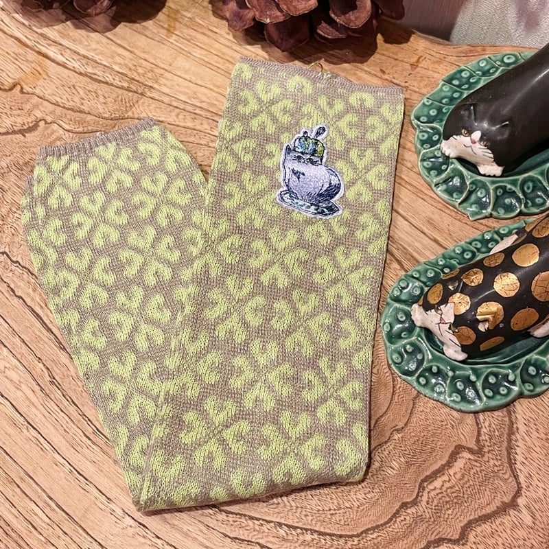 サボにゃんアームカバー（日本猫Ver.） | 森林食堂-Happa nursery-