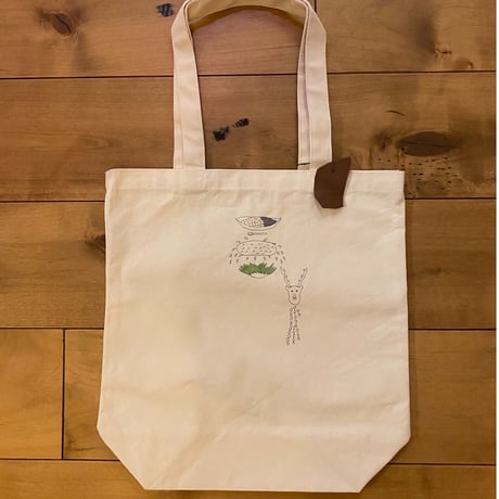 『CARRY the CURRY 』変な形の鹿刺繍トート編
