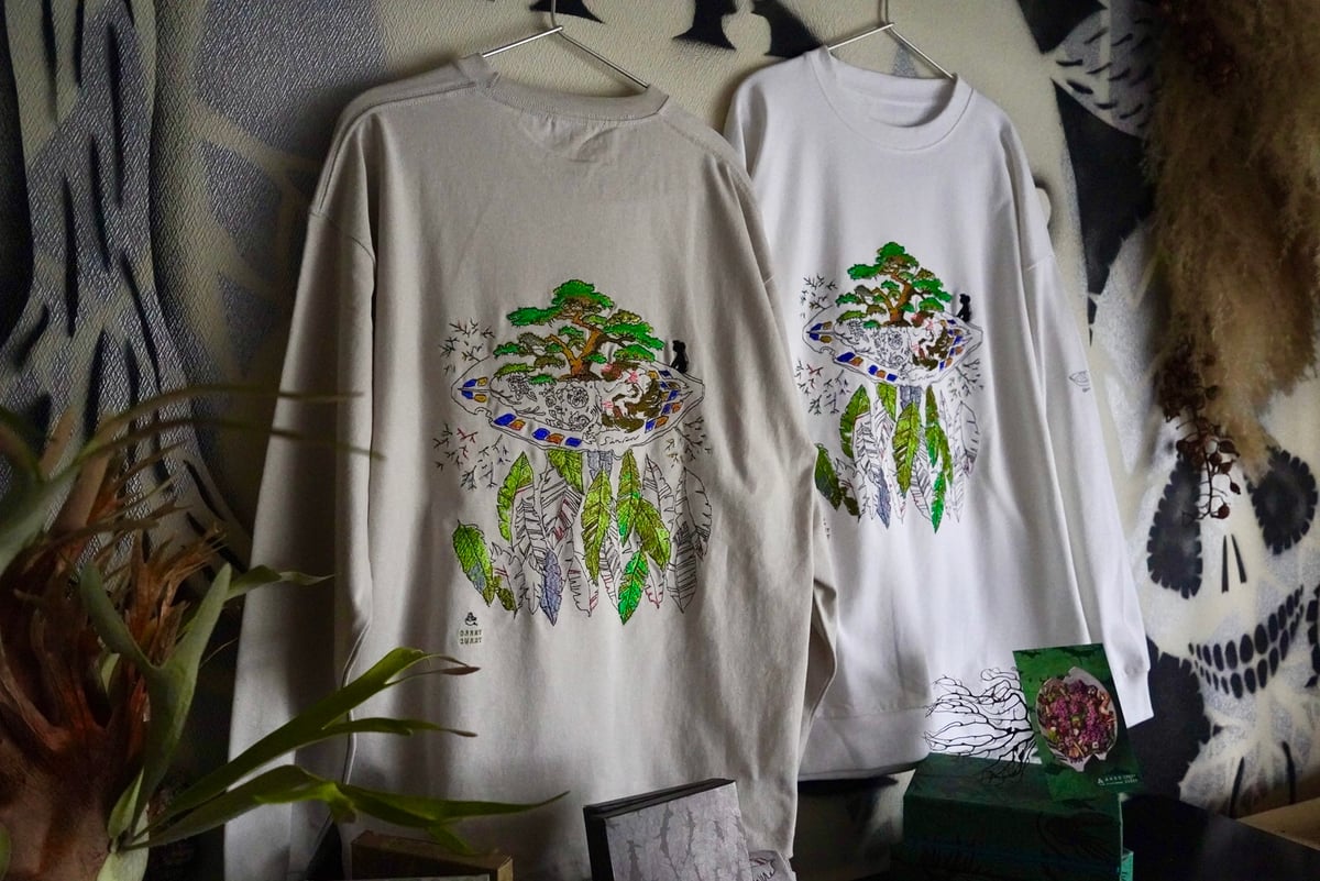 12th記念『森林食堂カレーとお松刺繍』ロンT ※受付は4/19迄 | 森林食堂 