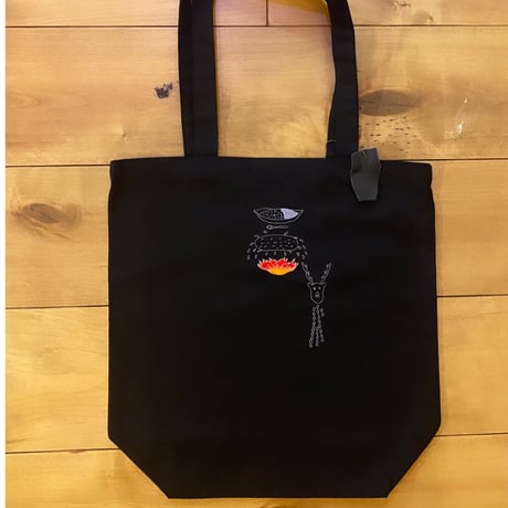 『CARRY the CURRY 』変な形の鹿刺繍トート編