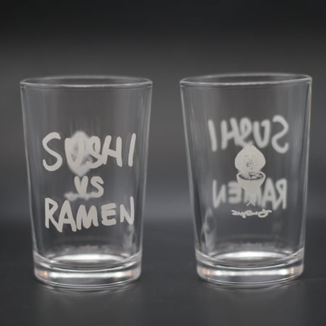 瓶ビール専用グラス V.A.L.S "SUSHI vs RAMEN"