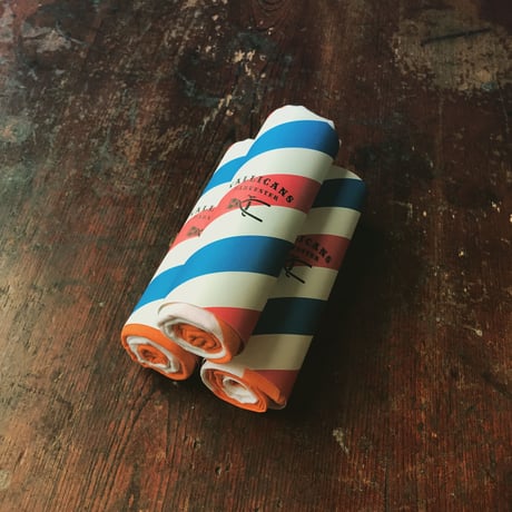 手ぬぐい Barberpole：G orange