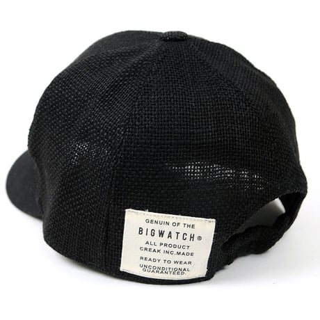 C-08　 アンパイアヘンプコットンCAP BIGWATCH 　ブラック