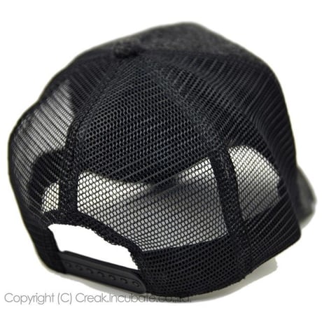 FCP-02　フランネル メッシュCAP BIGWATCH　チャコールグレー/ブラック