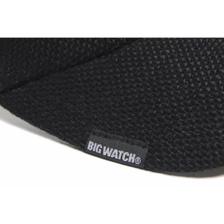 SBMH-01R　無地ラウンドヘンプサンバイザーBIGWATCH　ブラック/ブラック