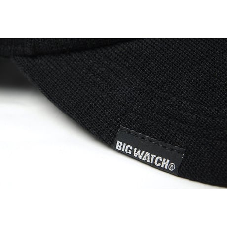 CP-37 無地ヘンプニットコットンキャップBIGWATCH ブラック（黒）