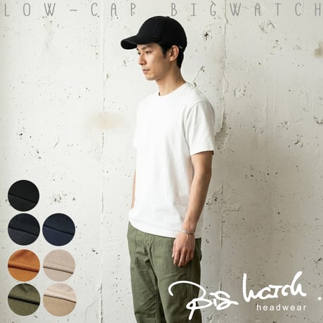 TCP-01　コットン　ローキャップBIGWATCH　ブラック