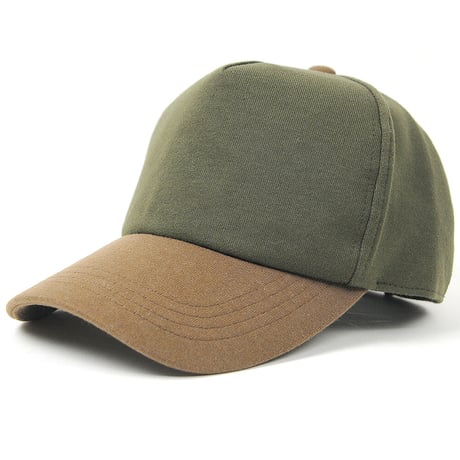 C-05　 無地スウェットCAP BIGWATCH  グリーン/ブラウン マルチカラー