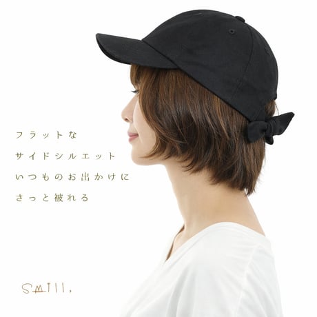 SM015,SM016 スミル smill バックリボン コットンキャップ