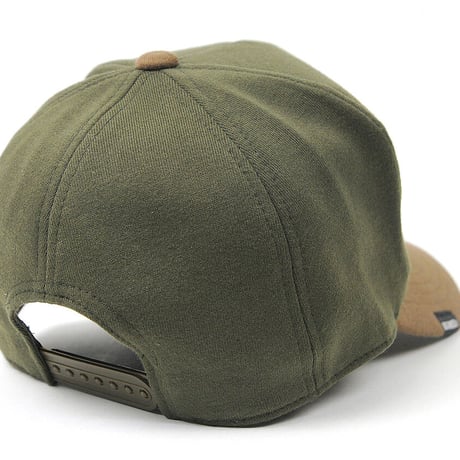 C-05　 無地スウェットCAP BIGWATCH  グリーン/ブラウン マルチカラー