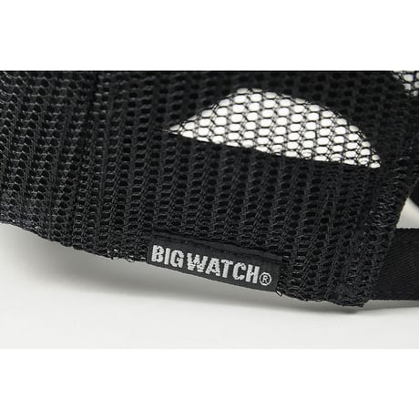 6パネル メッシュキャップBIGWATCH ブラック  TCP-11M