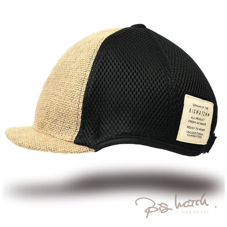C-40R ヘンプメッシュアンパイア CAP ベージュ BIGWATCH